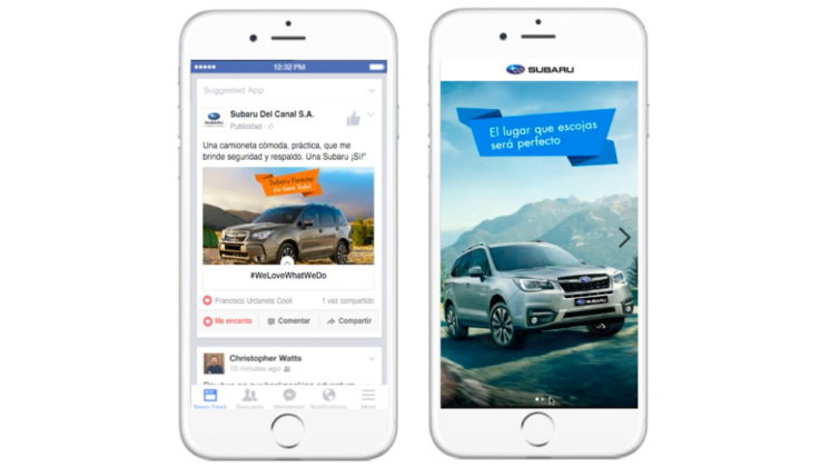 1ra campaña facebook canvas en Panamá